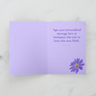 Tarjeta de Flores Azules Tarjeta de felicitación D