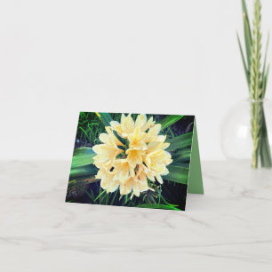 Tarjeta de flores brillantes