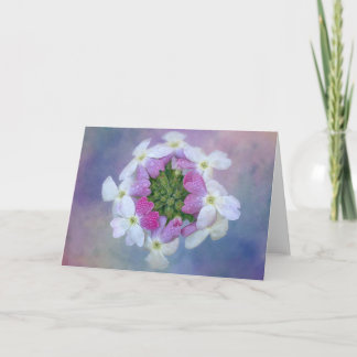 Tarjeta de flores coloridas