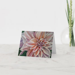 Tarjeta de flores Dahlia "Stargazer"