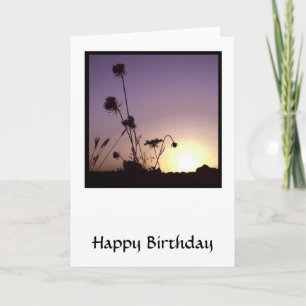 Tarjeta de Flores de Amanecer