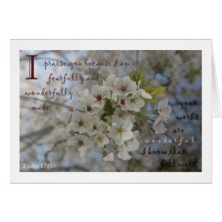 Tarjeta de flores de Apple