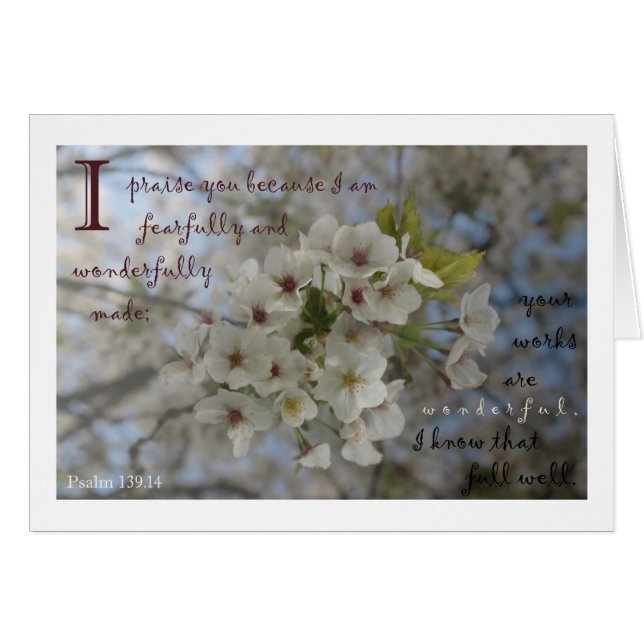 Tarjeta de flores de Apple (Anverso (Horizontal))