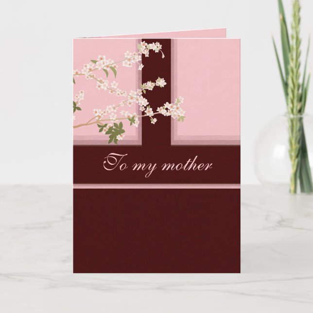 Tarjeta de flores de cerezo (Anverso)