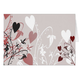 Tarjeta de Flores del Corazón