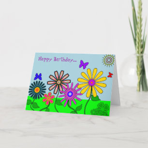 Tarjeta de 'Flores descabelladas'