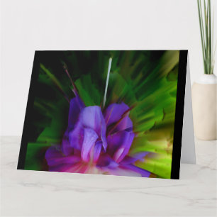 Tarjeta de flores moradas para todas las ocasiones