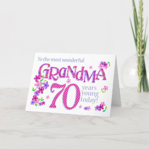 Tarjeta de flores para el arte de la palabra de cu