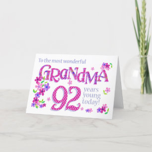 Tarjeta de flores para el arte de la palabra de cu