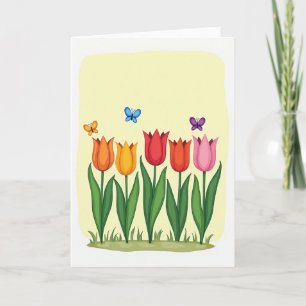 Tarjeta de flores para el día de las madres