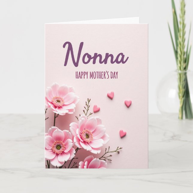 Tarjeta de flores para la mamá más dulce (Anverso)