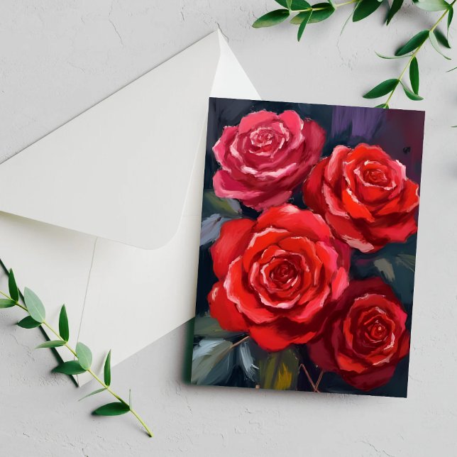 Tarjeta de flores pintadas con acuarela floral de  (Subido por el creador)