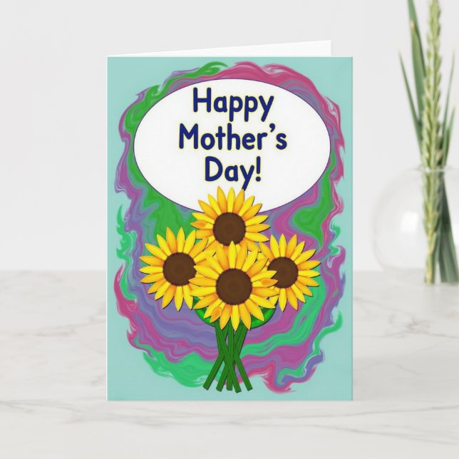 Tarjeta de Flores Radiantes (Anverso)