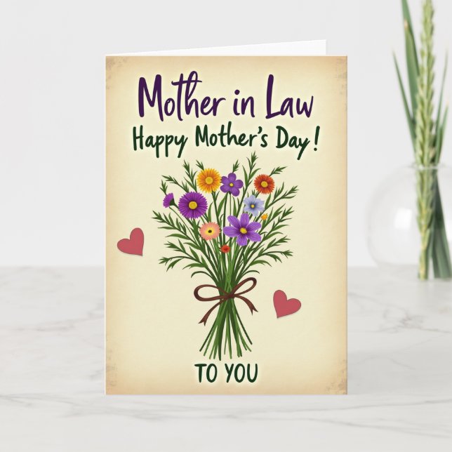Tarjeta de Flores Sentidas Rayadas (Anverso)