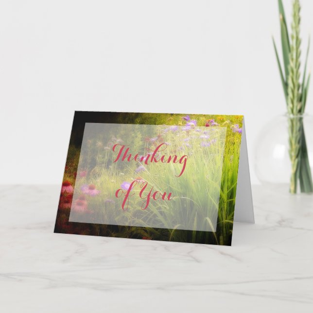 Tarjeta de flores silvestres (Anverso)