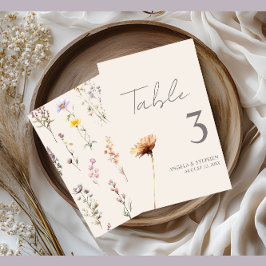 Tarjeta de flores silvestres elegantes de lavanda,