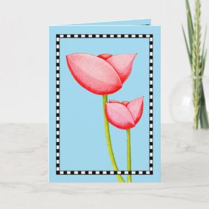 Tarjeta de flores simples