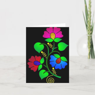Tarjeta de flores, tarjeta de flores, tarjeta de f
