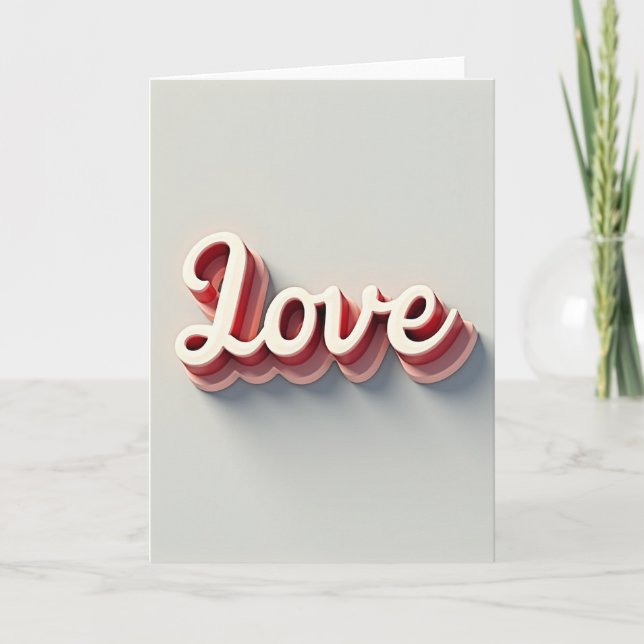 Tarjeta de flujo de amor romántico (Anverso)