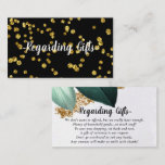 Tarjeta de Fondo Foliage Purpurina Honeymoon<br><div class="desc">Elegante tarjetas de solicitud de fondos para luna de miel moderna, Las tarjetas se pueden usar para la recolección de regalos de dinero de bodas. Ideal para disfrutar de las invitaciones a la ducha de novias, así como de las invitaciones a la boda. La carta de los regalos de boda...</div>