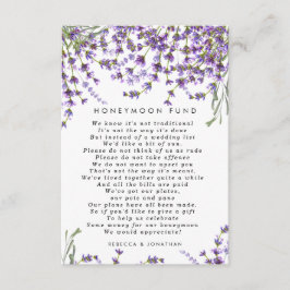 tarjeta de fondo lavender floral boda de luna de m