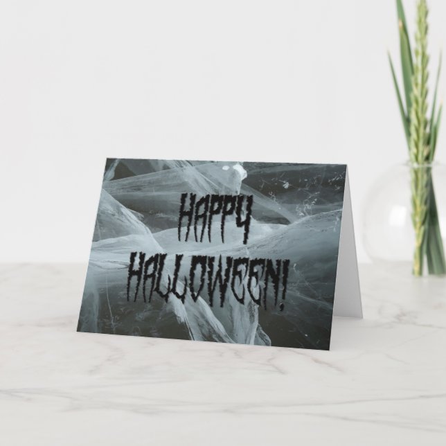 Tarjeta de fondo Spider Leg Halloween y Eerie (Anverso)