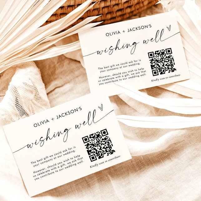 Tarjeta de fondos para luna de miel | QR Code Cash (Subido por el creador)