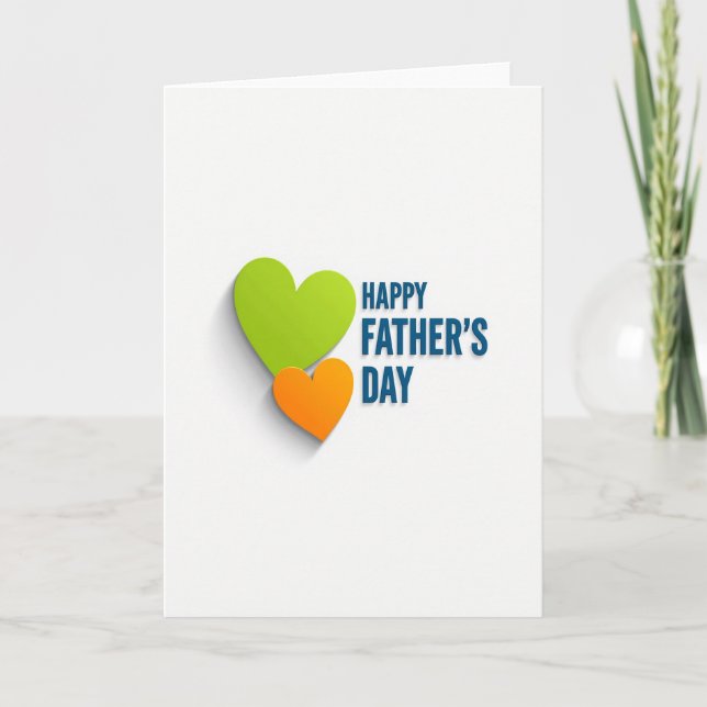 Tarjeta de forma del Día del Padre en lima (Anverso)