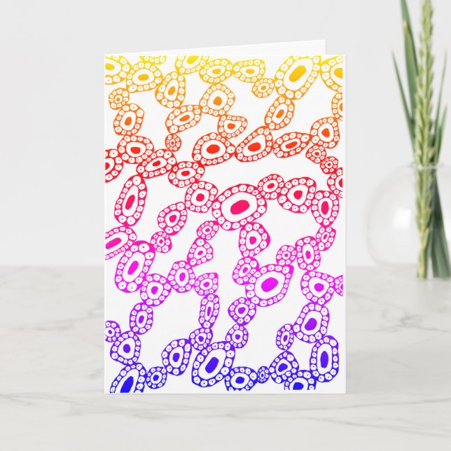 Tarjeta de Formas de Burbujas de Círculo Abstracto (Anverso)