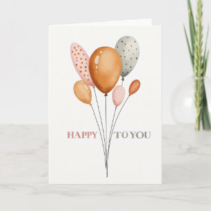 Tarjeta de Formas de Cumpleaños Silenciadas