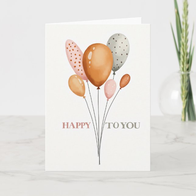 Tarjeta de Formas de Cumpleaños Silenciadas (Anverso)