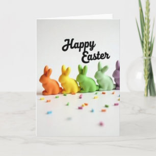 Tarjeta de Formas de Pascua de Pastel