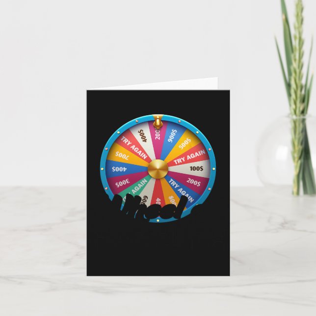 Tarjeta De Fortune Dad Dad Dad Day Wheof Fortune Clothe (Anverso)