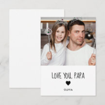 Tarjeta de Foto Ama a Papá