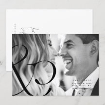 Tarjeta de Foto Big Ampersand Black Whit para Guar