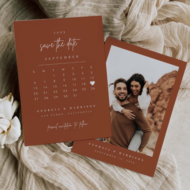 Tarjeta de Foto Calendario de Guardar la Fecha del (Subido por el creador)