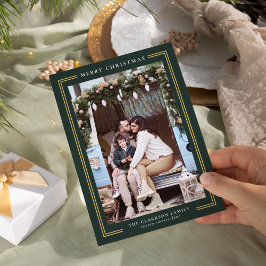 Tarjeta de Foto Clásica de Navidad