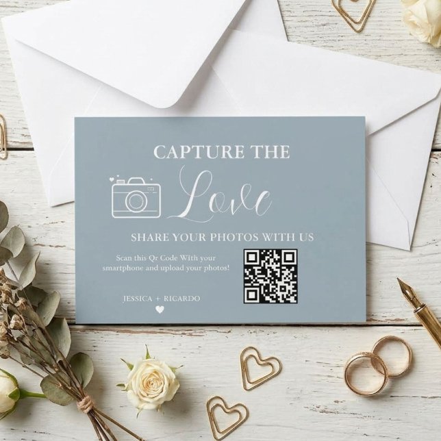Tarjeta de foto con código QR para boda Capture th (Subido por el creador)