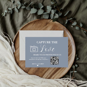 Tarjeta de foto con código QR para boda Capture th