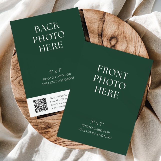 Tarjeta de Foto con Código QR para Invitaciones de (Subido por el creador)
