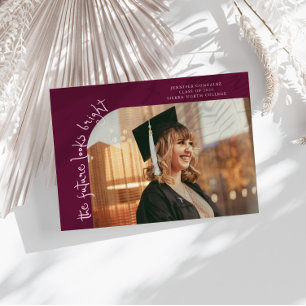 Tarjeta de foto curva de arándano con futuro brill