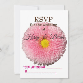 Tarjeta de foto Daisy Blossom RSVP