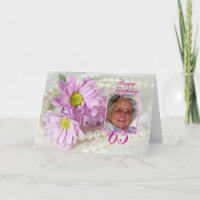 tarjeta de foto de 65 años con maricas