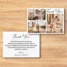 tarjeta de foto de agradecimiento digital e imprim