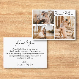 tarjeta de foto de agradecimiento digital e imprim