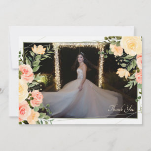 Tarjeta de Foto de Agradecimiento enmarcada con Ro