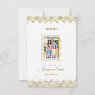 Tarjeta de Foto de Agradecimiento Memorial
