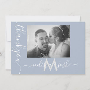 Tarjeta de Foto de Agradecimiento para Novios con