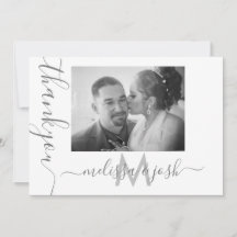 Tarjeta de Foto de Agradecimiento para Parejas de 