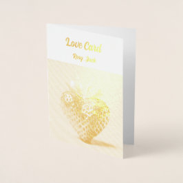 Tarjeta de Foto de Amor Personalizada – Tarjeta Ro